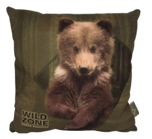 WildZone polštář čtvercový medvěd