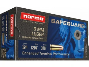 Norma Safeguard 9mm Luger JHP 8g !A1!