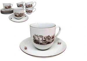 Sada porcelánových hrnků - laně