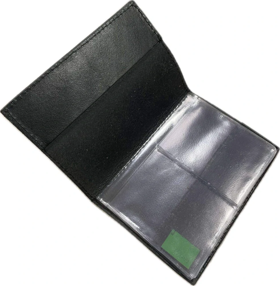 Pouzdro na doklady kožené černé