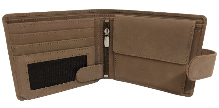 Kožená peněženka Lovu zdar se zapínáním