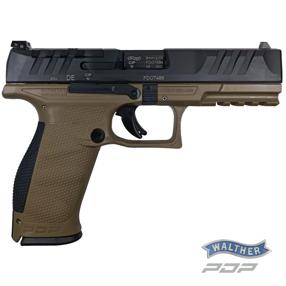 Walther PDP Full Size 4,5" FDE, pistole samonabíjecí ráže 9mm Luger