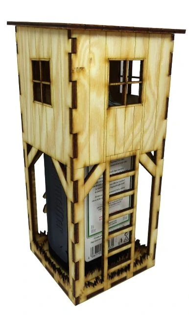 Dřevěný box na Jägermeistera 0,7l - myslivecký posed