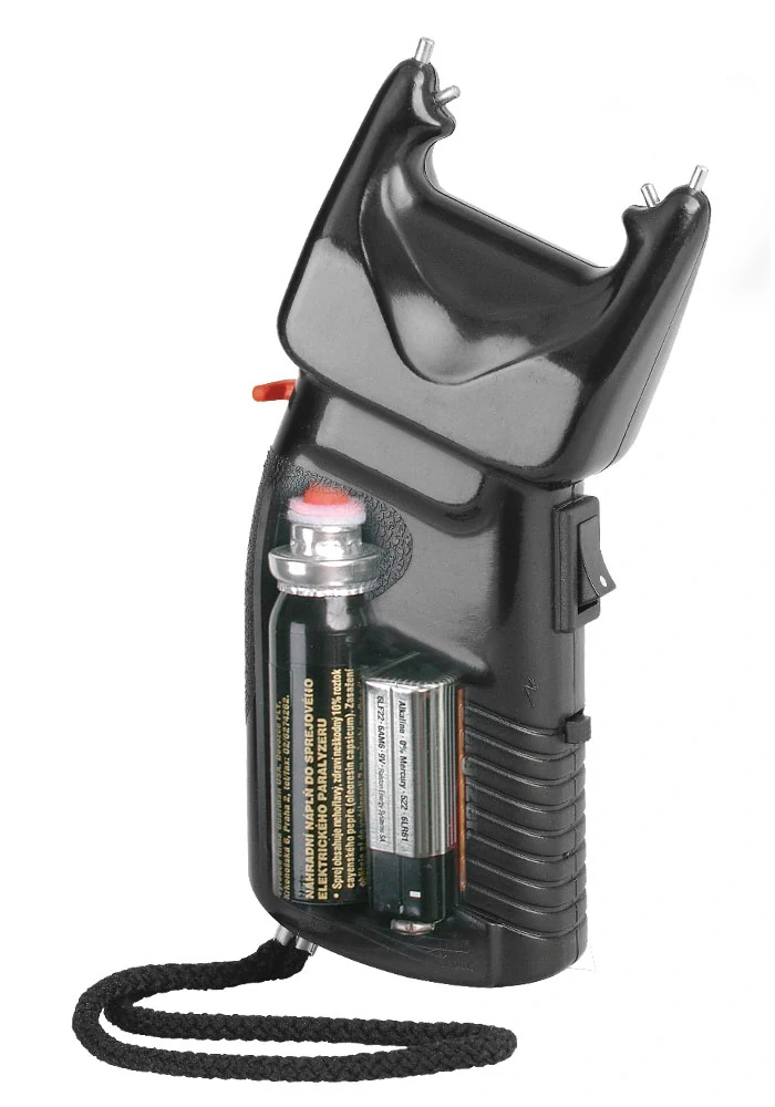 Sorpy200 elektrický paralyzér + obranný sprej 2v1