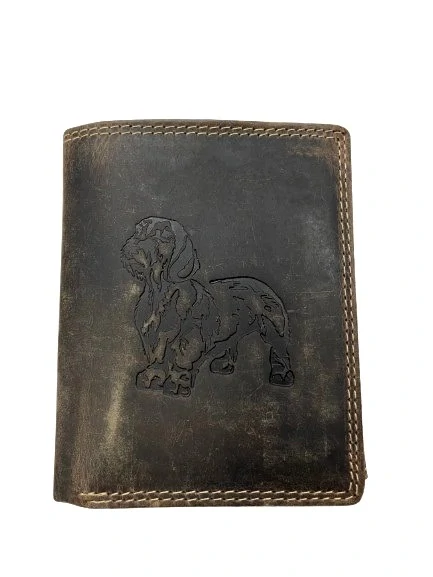 Kožená peněženka jezevčík