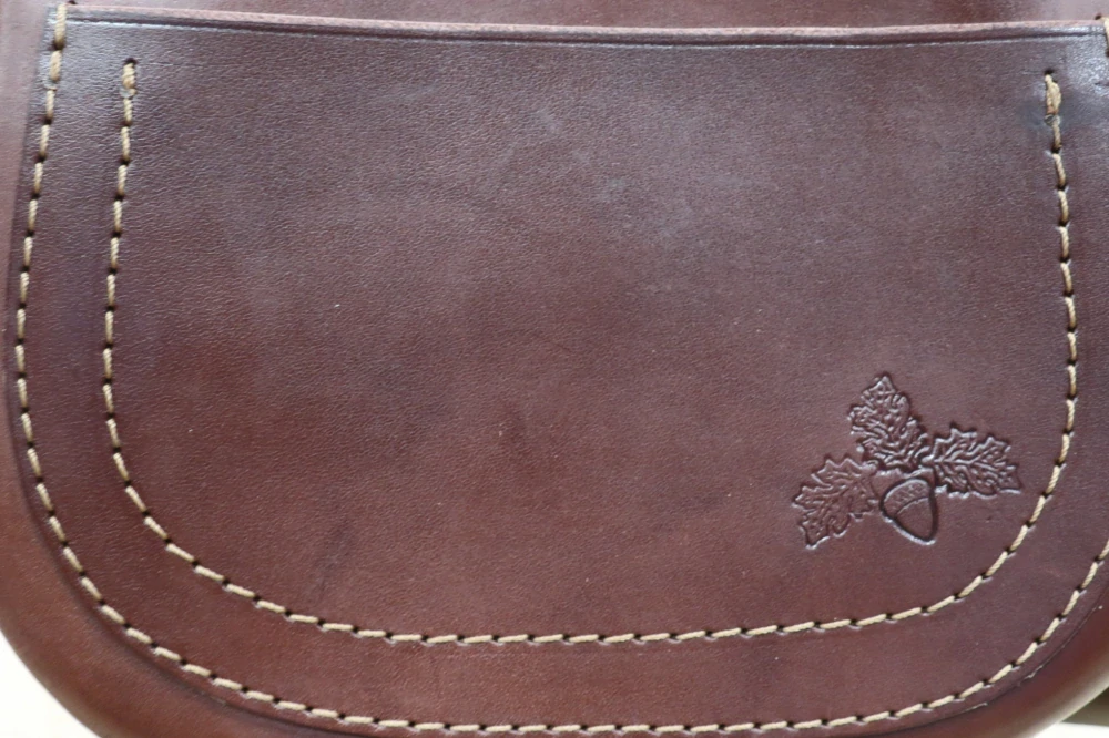 Velká myslivecká kožená brašna