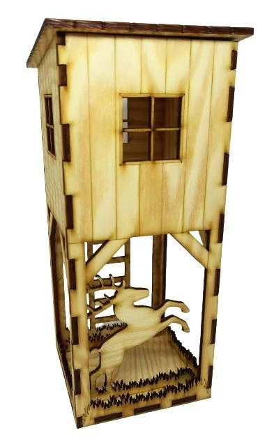 Dřevěný box na Jägermeistera 0,7l - myslivecký posed