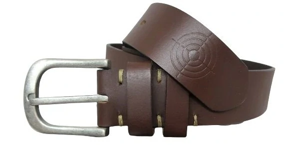 Kožený opasek Lovu zdar - délka 90 cm