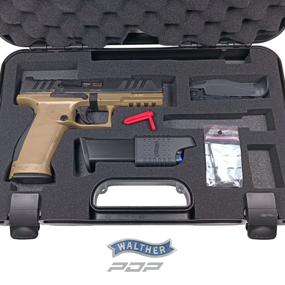 Walther PDP Full Size 4,5" FDE, pistole samonabíjecí ráže 9mm Luger